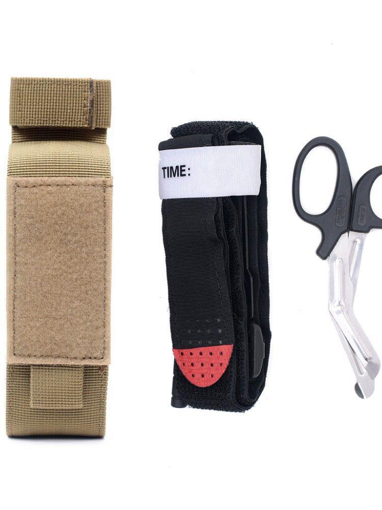 Portable Multifunctional MOLLE Medical Scissors & Tourniquet Storage Pouch