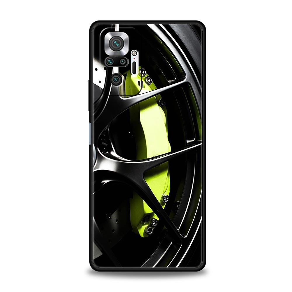 

Phone Case Cover for Redmi 14C 10C Note 15 14 13 12 10 11 Pro Plus K40 5G Soft TPU Shockproof Shell Sports Car Wheel Tire Speed Note 12 4G