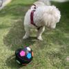Funny Pet Rubber Football Toy Bite-resistant Dog Squeak Toy Pet Training Toy  Puppy