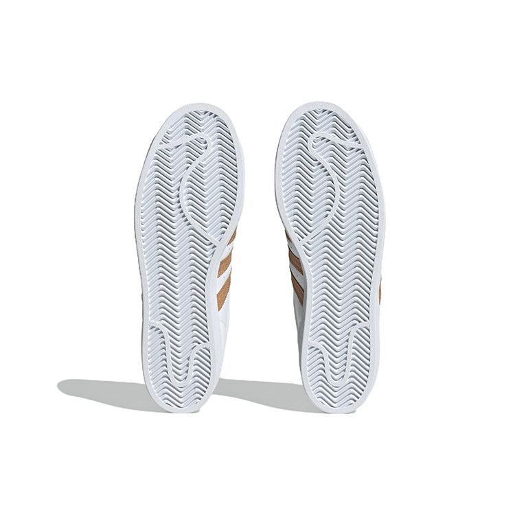 Adidas Superstar Bílé Korkové Unisex Tenisky Cloud-White Křídově-Hnědé Crew-Yellow GY0013