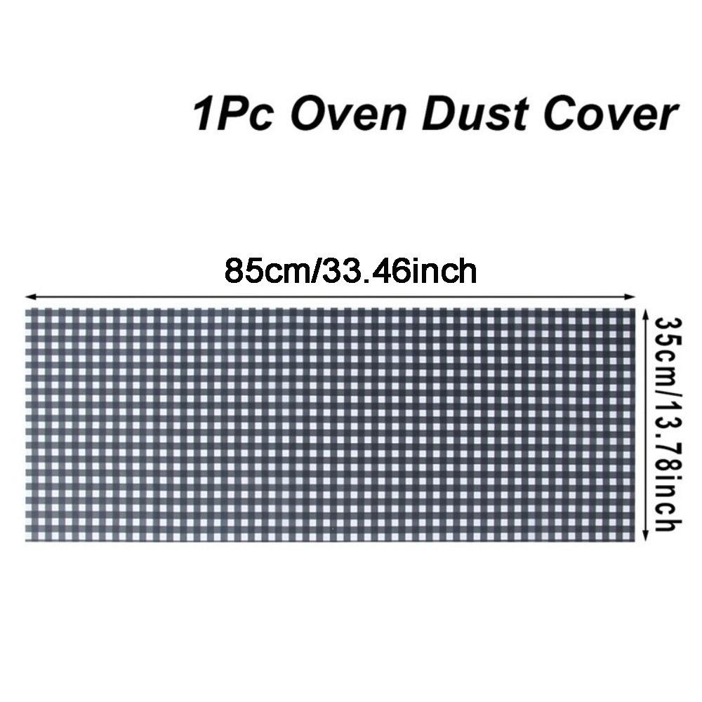 

85x35cm Microwave Oven Dust Cover Washable Oil Proof Waterproof Protective Cover Polyester Fabric Microwave Dust Cover