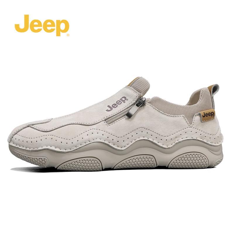 Jeep Men's Leather Casual Sport Shoes