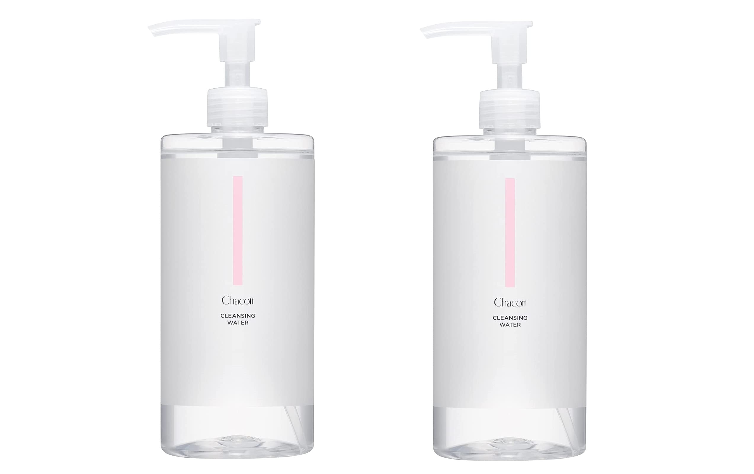 

Chacott Cleansing Water, Pump Type, Double Cleansing & Toner, 500ml, 001, for Women & Men, Genderless Cosmetics (Set of 2)