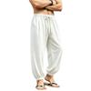 Herren Jogginghose Elastischer Bund Kordelzug Gerippte Textur Atmungsaktiv Lässige Hose mit schmal zulaufenden Bündchen Lockere Passform