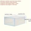 3/6pcs Plastic Shoes Case Drawer Case Thickened Transparent Shoebox Fold Shoe Organizer Plastic Shoe Boxes Stackable Box