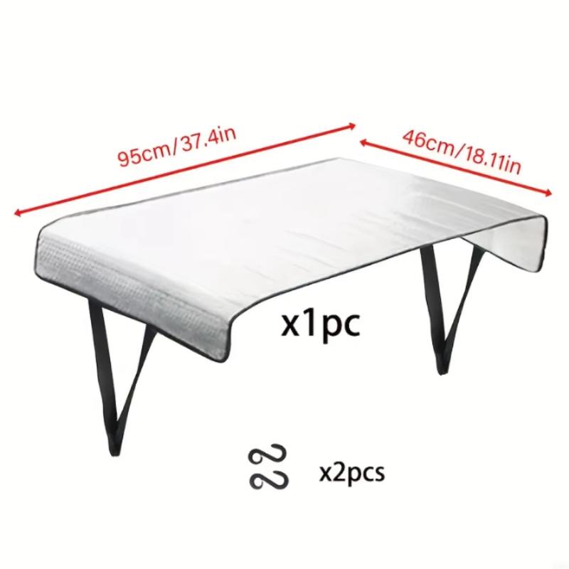 95*46cm Outdoor Air Conditioner Protective Cover - Made Of Heavy Tin Metal, With Rainproof, Sunproof And Dustproof Function