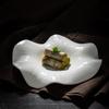 Ceramic Dinner Plate Flower Shaped Dessert Plate Snack Plate Salad Plates Pasta Plates Cooking Plates Home Solid Color Tableware