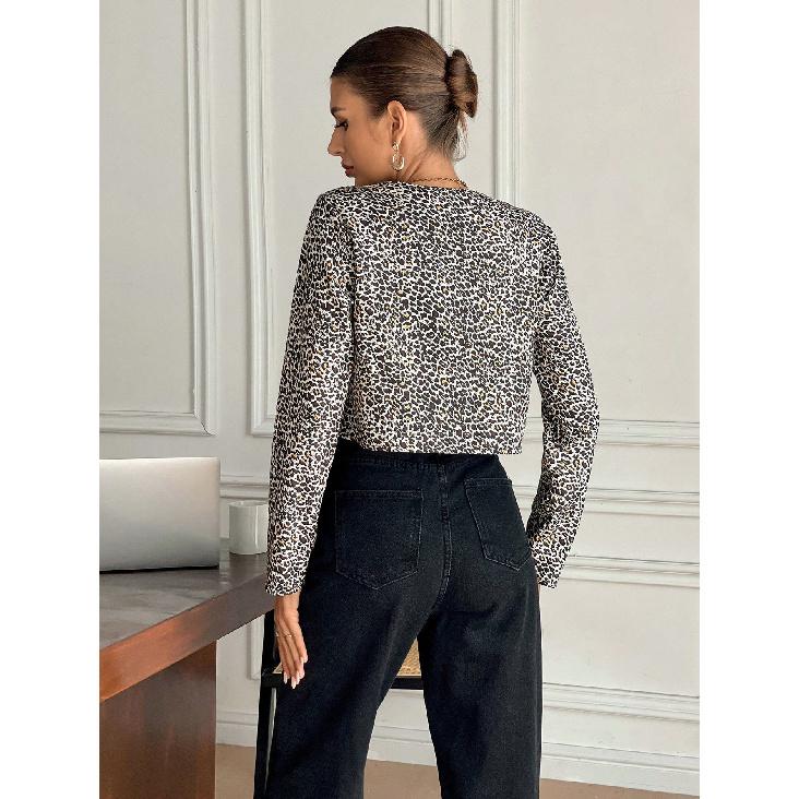 New Casual Temperament Commuting Daily Fashion Design Sense Women'S Long Sleeved Top Shirt Jacket Cardigan