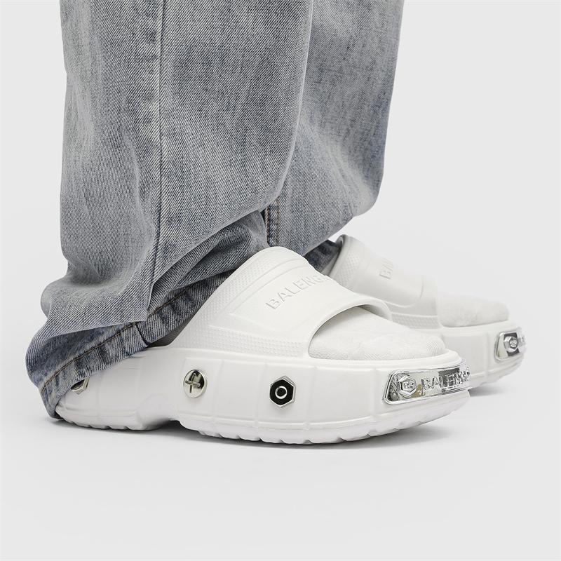 Sommer Harajuku Japan Korea Paar Hausschuhe Sandalen Herren Strand Freizeitschuhe Plateau Pantoletten Original Männliche Rutschfeste Hausschuhe 36-45