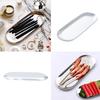 Oval Silver Tray Set, Elegant Silver Accent Decor for Vanity, Bathroom, and Kitchen, Stylish Stainless Steel Trays for Home Decor and Organization