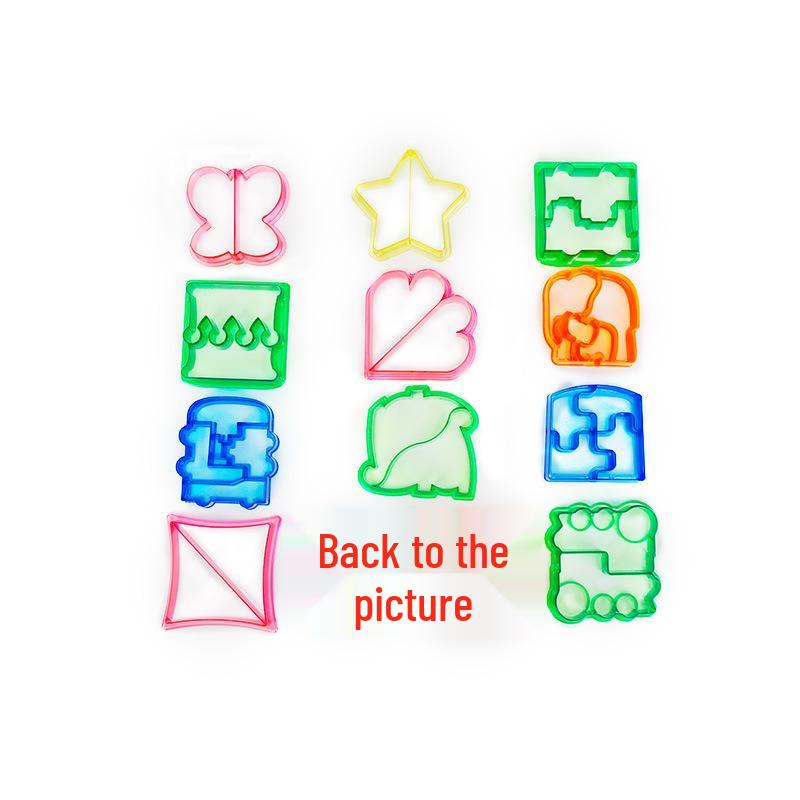 Dinosaur Sandwich Cutter Bread Mold, Plastic Bento DIY, Random Color
