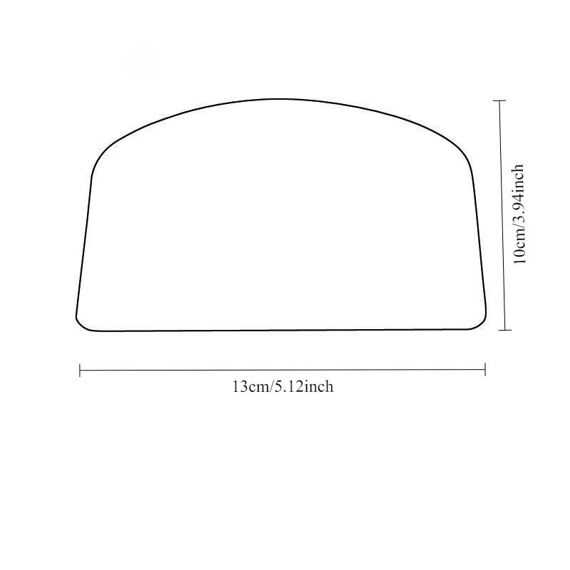 5/10Pcs Transparent Plastic Soft Spatula Cake Cream Scraper Fondant Pastry Plain Smooth Jagged Edge Spatula Cutter Baking Tool