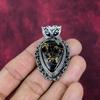 Copper Black Tourmaline Handmade Gemstone Pendant, 925 Solid Sterling Silver Pendant, Gift for Introverted