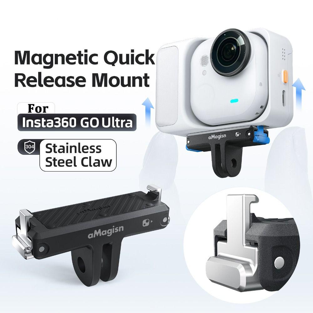 Adaptor de bază cu montare magnetică durabilă pentru accesorii cameră de acțiune Insta360 Go Ultra