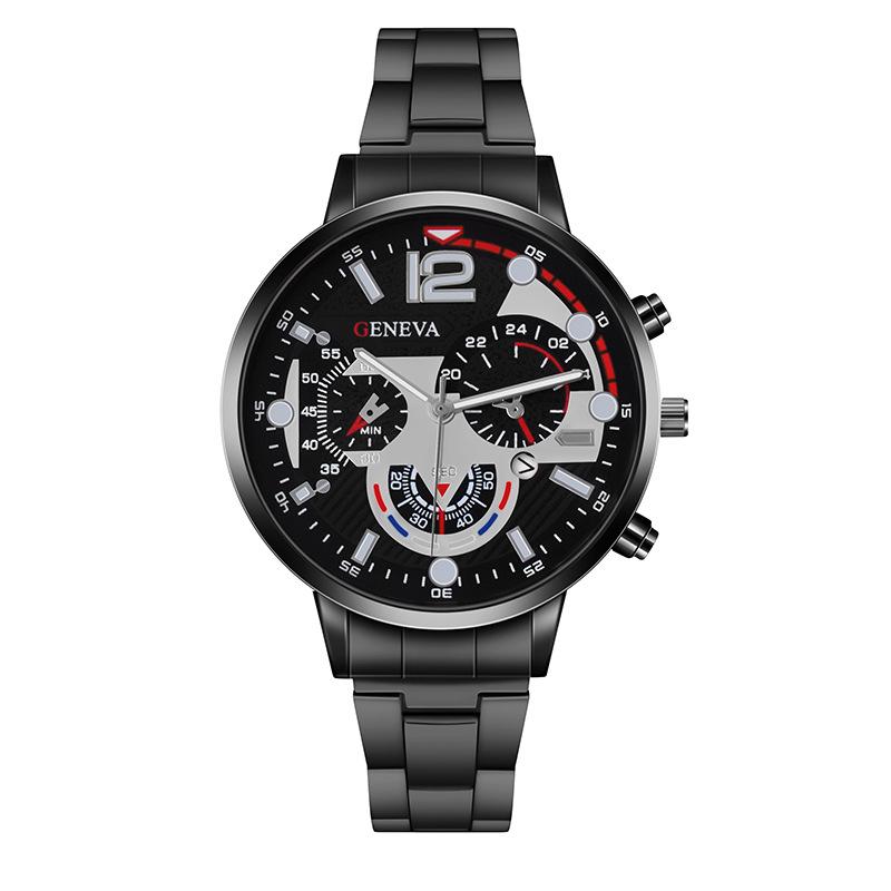 Men's Steel Belt Watch Quartz Watch Steel Belt Watch Live Broadcast Huaqiangbei Watch Imitation Mechanical Watch