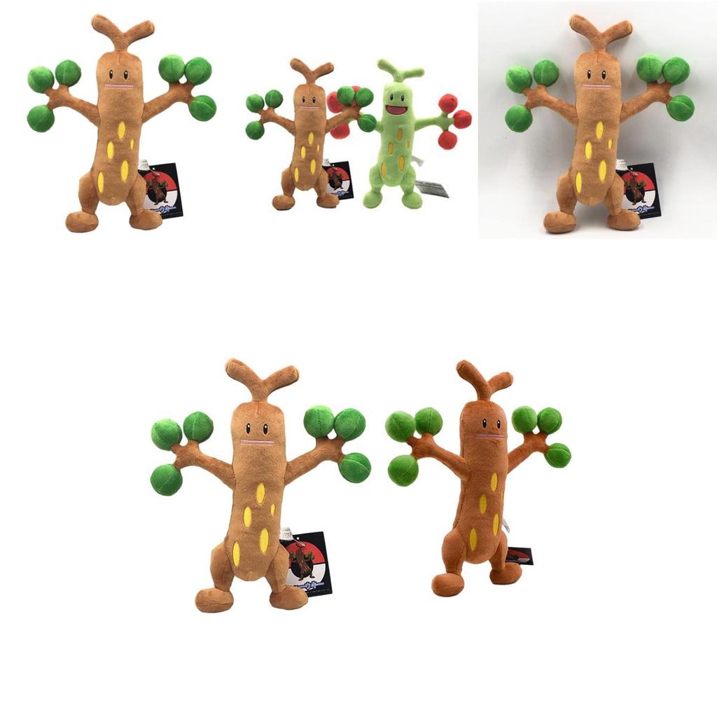 Cute And Soft Xiao Jing Ling Tree Monster Plush Toy Cartoon Style Green Color 30cm Height