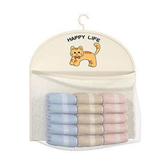 Wardrobe Hanging Storage Net Large Capacity Mesh Storage Bag with Hook Multi-tier Breathable Mesh Pouch for Socks Bras Underwear Dorms Bedrooms