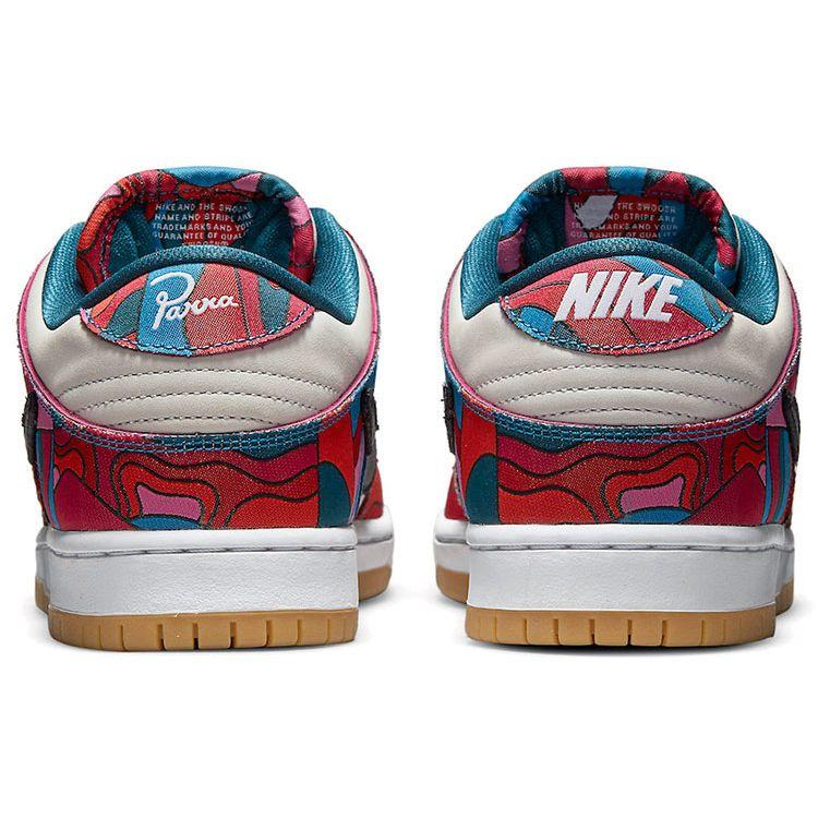 Nike Parra X Dunk Low Pro SB Abstract Art Unisex Sneakers Multi-Color Fire-Pink Gym-Red DH7695-600