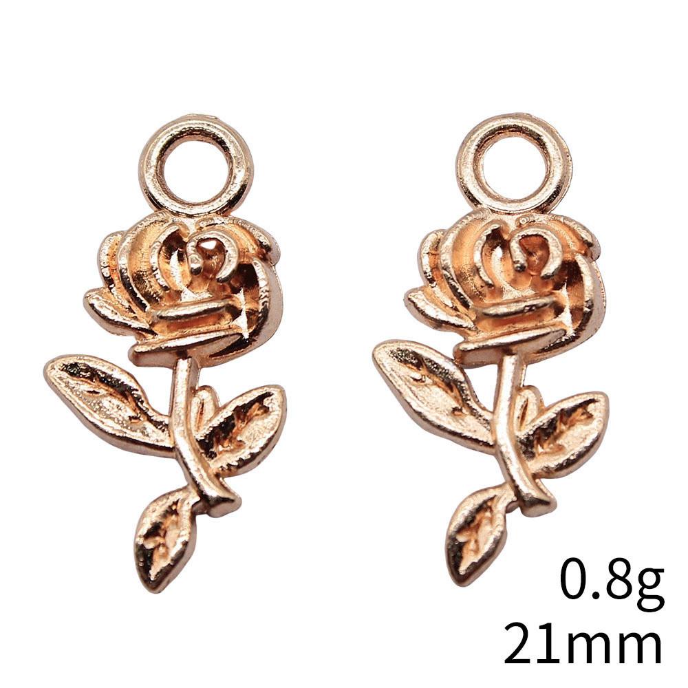 Back To School Bag Charms Rose Lotus Charms Pendant Women's Bags Bracelet Pendant