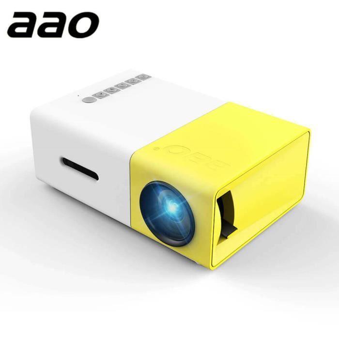 Original YG300 LED Portable Projector 500LM 3.5mm Audio 320x240 Pixel HDMI USB Mini YG-300 Projector Home Media Player