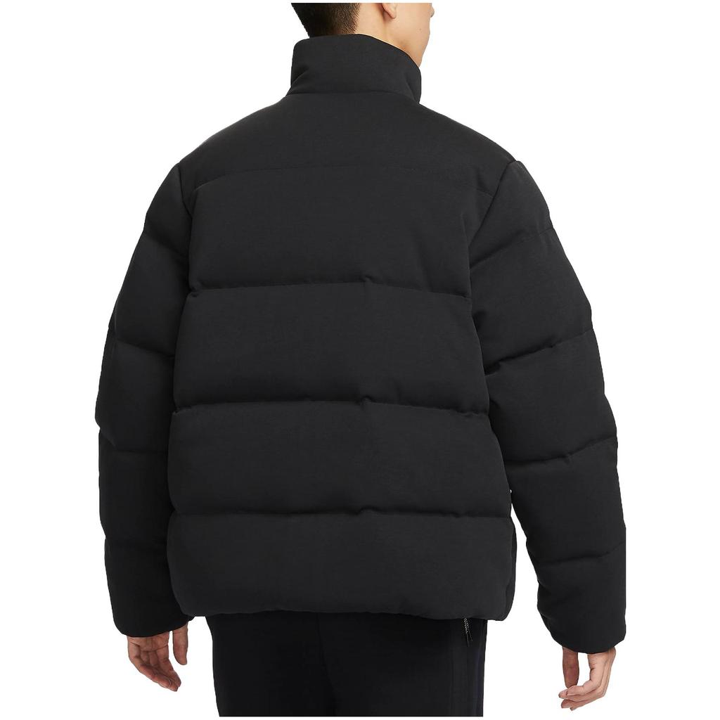 Nike Solid Color Casual Stand Collar Long-Sleeve Jacket Men Jackets Black FB7855-010