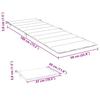 Folding Sun Lounger with Cushion Solid Acacia Wood