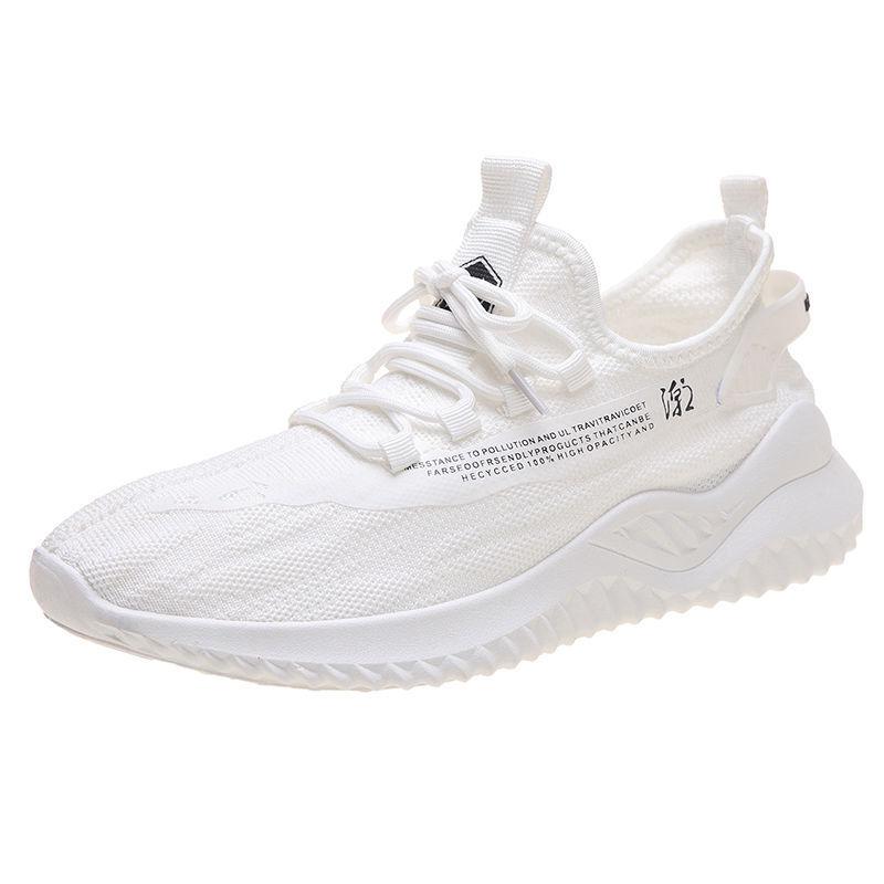 Chaussures pour hommes Chaussures de sport décontractées Chaussures simples coréennes Chaussures de course pour hommes Chaussures de voyage en tissu à semelle souple Baskets respirantes pour hommes