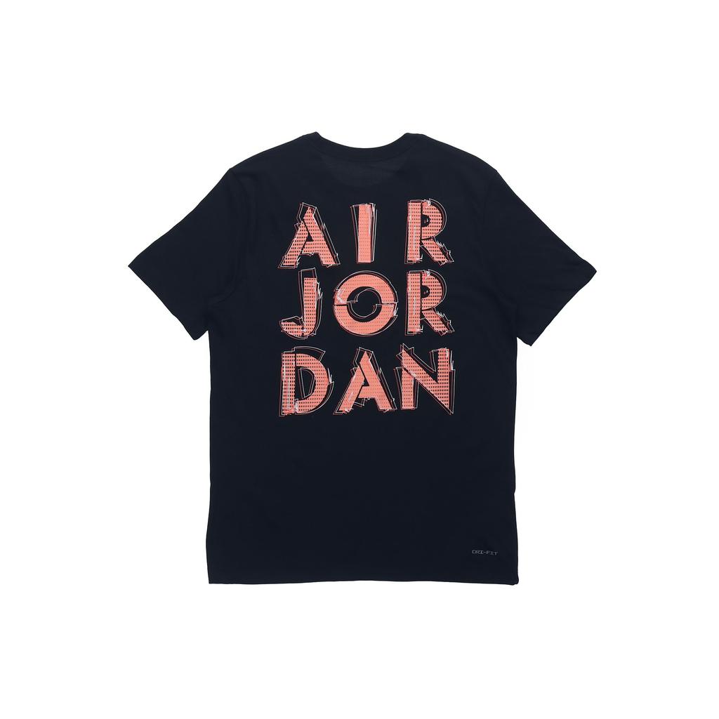 Jordan FW22 3D Logo Print Alphabet Knit Short Sleeve T-Shirt Men Tops Black CZ8088-010