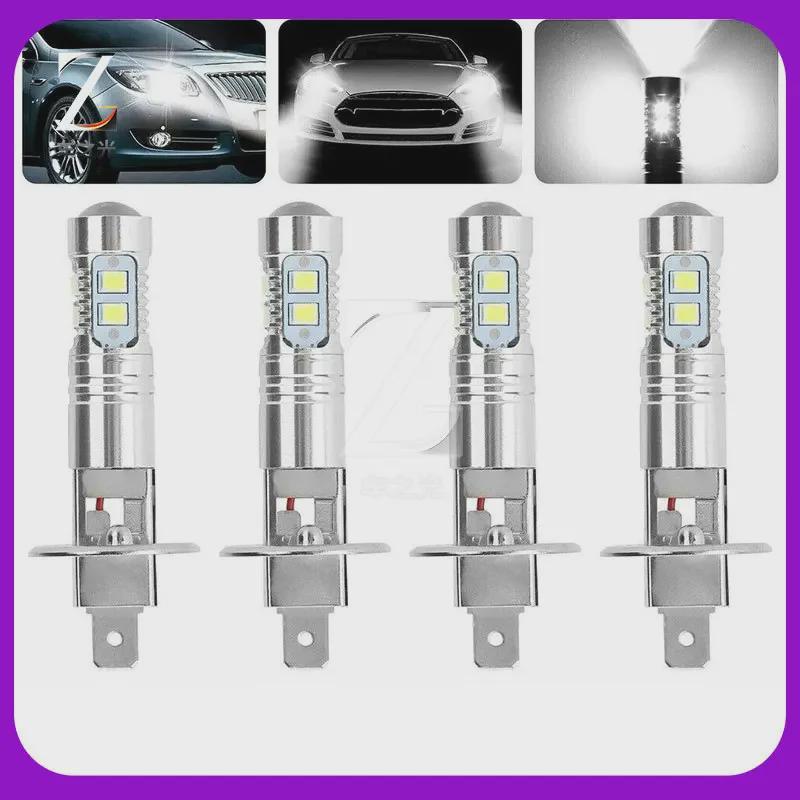 100W H1 LED Headlight & Fog Lamp White Bulbs - High/Low Beam