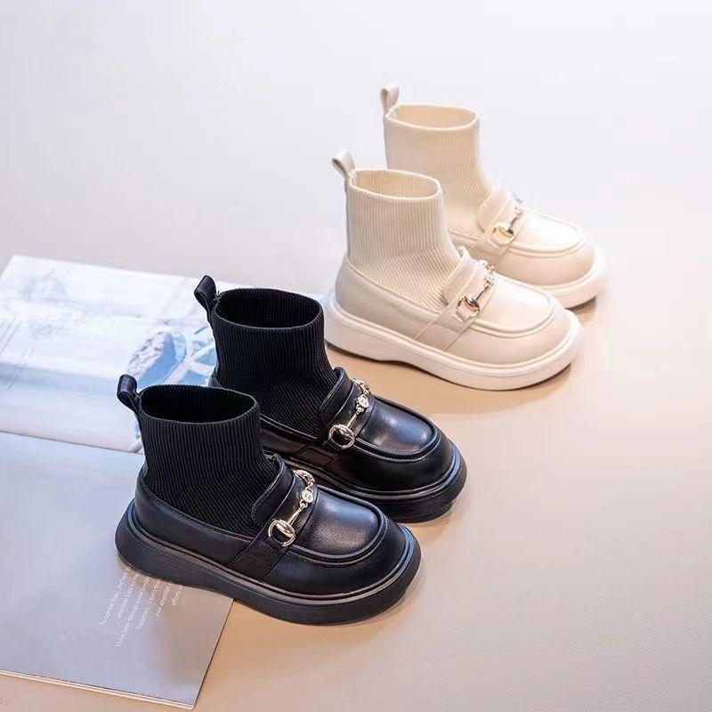 Winter Children's British Style Small Leather Shoes Children's Martin Boots Spring and Autumn Shoes Children's Women's Boots