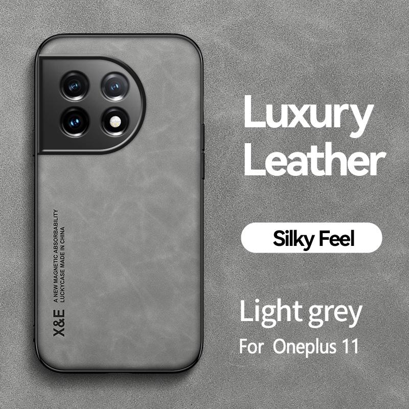 Funda For OnePlus 11 5G Case Car Magnetic Holder Leather Phone Cover For One Plus 11 OnePlus11 Shockproof Silicone Protect Coque