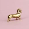 Retro Kupfer Dackel Statue, Vintage Messing Figuren, Heimdeko Desktop Ornament Niedliche Miniaturen Antike Tee Haustier Handwerk Geschenke
