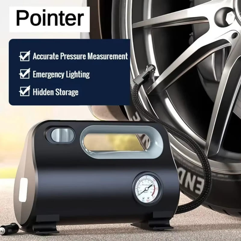12V High Power Car Air Compressor Portable Universal Electric Air Pump Car Tire Accurate Pressure Measurement Digital Bicycle Pump for Car