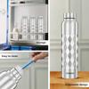 Stainless Steel Cubix Water Bottles Set of 3, 1L Each | Rust-Resistant, Shatter-Proof, Spill-Proof | Food Grade Steel | Office, School, Travel |