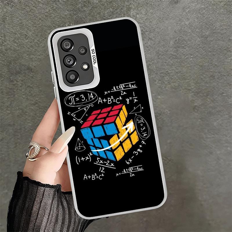 Rubik Cube Formula Spoofs Math Soft Phone Case for Samsung A17 A16 A15 A14 A13 A57 A56 A55 A54 A53 A37 A36 A35 A34 A33 A26 A25 A