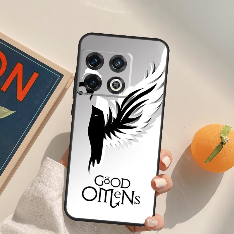 Good Omens Case For OnePlus Ace 8T 9R 9RT 10T 8 9 11 10 Pro Cover For OnePlus Nord 2 2T N10 N20 N100 CE