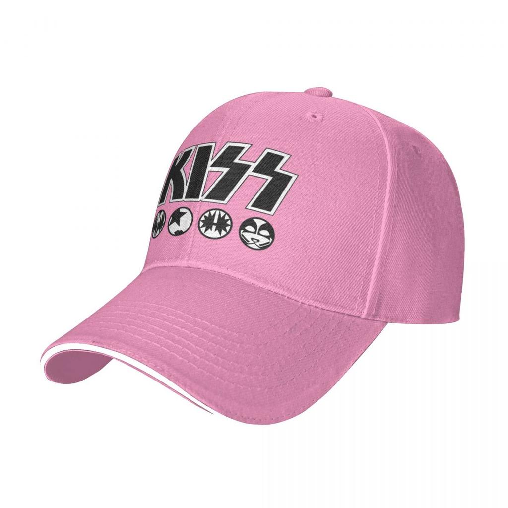 Mitglieder KISS Rockband Design Camping Baseballkappen Für Herren Personalisiert Männlich Strand Sonnenhut Hip Hop Trucker Cap