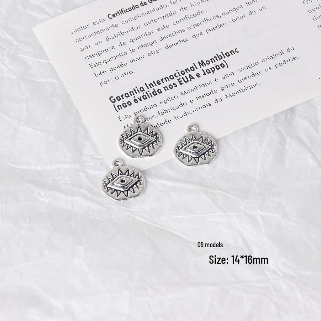 Retro Heart & Flower Pendant Earrings - Handmade Accessories