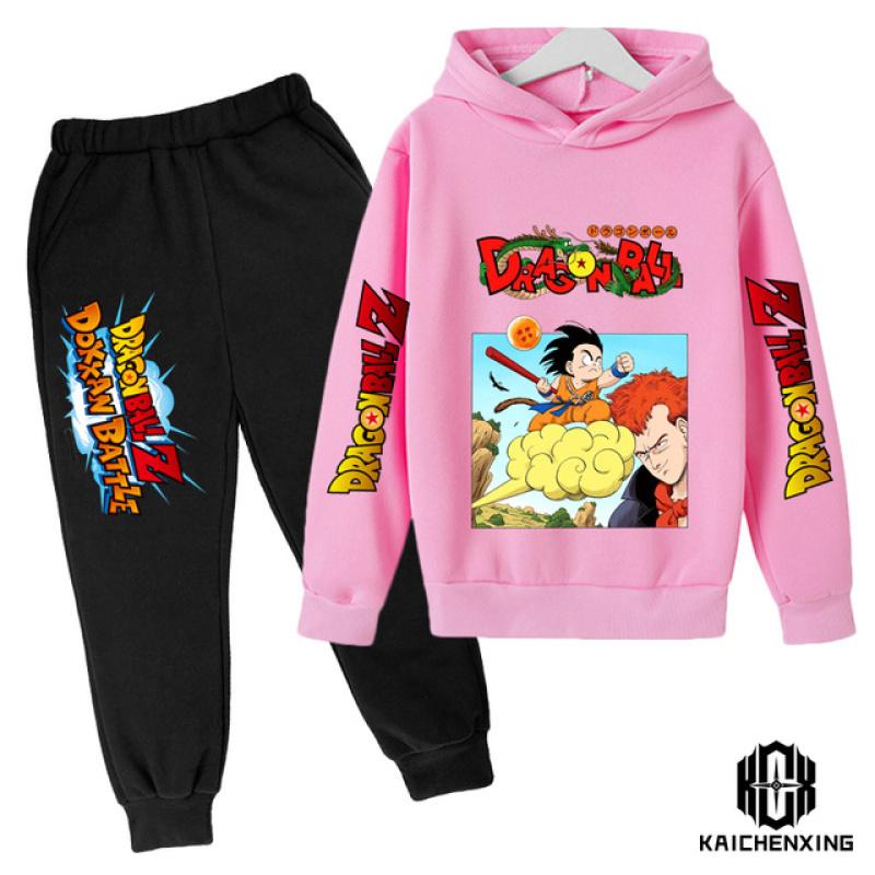 Anime Dragon Ball Z kapuutsikomplekt poistele Riided Lastele kapuutsid Anime riided Goku kapuuts, tüdrukute dressipluus 3-14a lastele