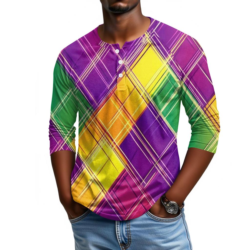 Pánské tričko s raglánovými rukávy a tříčtvrtečními rukávy