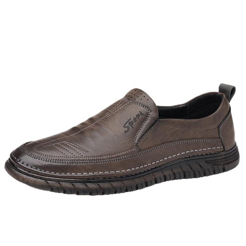 Men's shoes new spring trend beef tendon sole business casual shoes men's soft sole versatile dad shoes