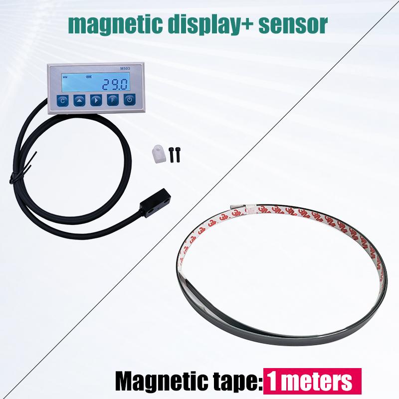 

M503 Miniatur Magnetic Scale Sensor DRO Integrated Embedded Magnet Measurement Magnetic Tape with Stain Belt Profile Woodworking M503-1000mm tape