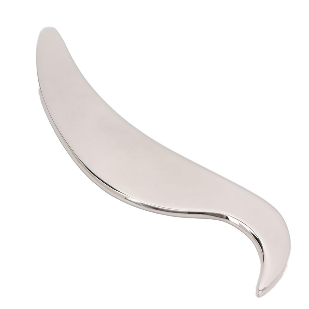 Stainless Steel Guasha Massage Tool Reduce Puffiness Lymphatic Drainage Double Bevel Edge Scraping