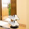 Compact Shoe Rack In Vertical Form with Butterfly, for Hallways