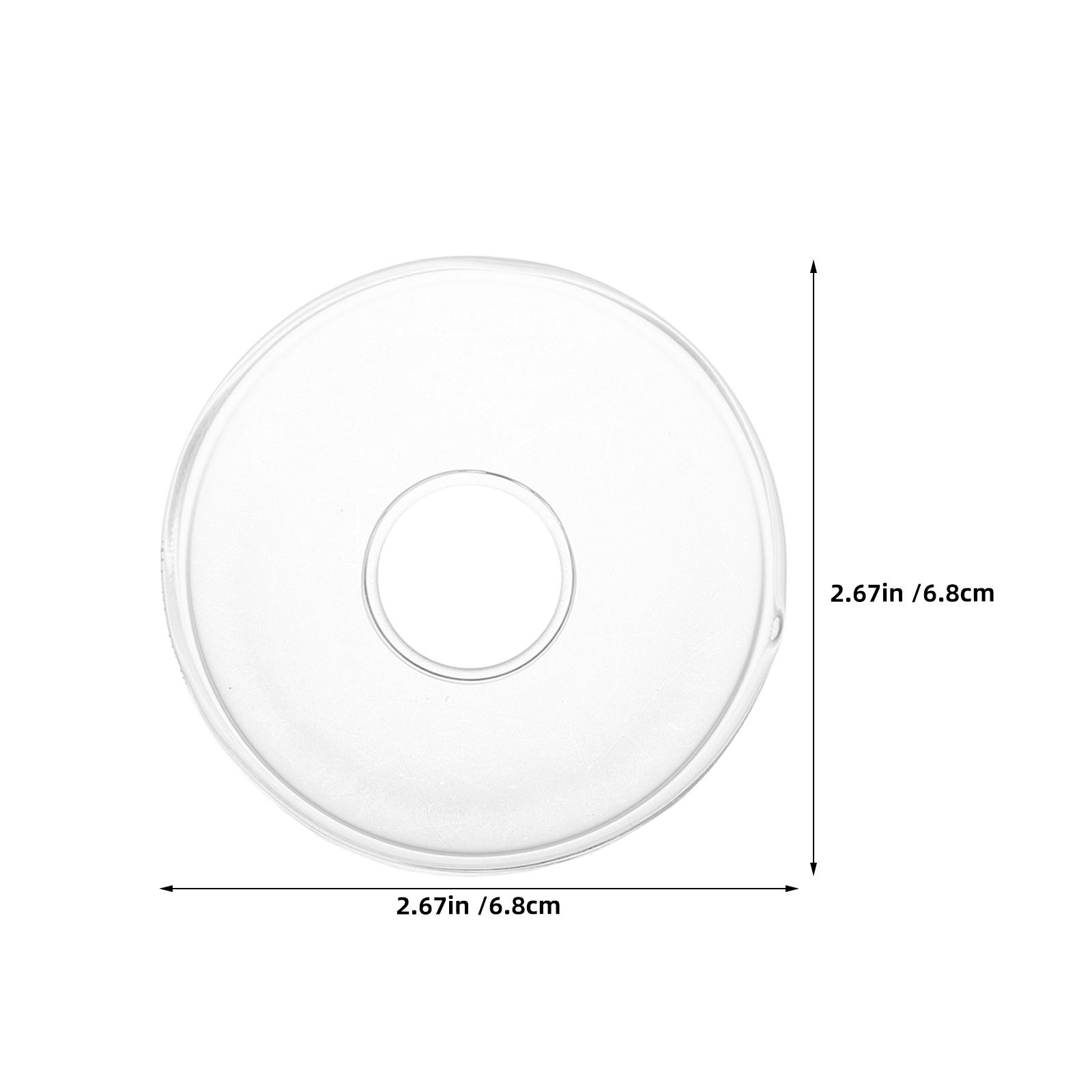 

3Pcs Drip Protectors Clear Glass Wax Catchers Decorative Drip Tray Reusable for Taper Candles Candlestick Holders