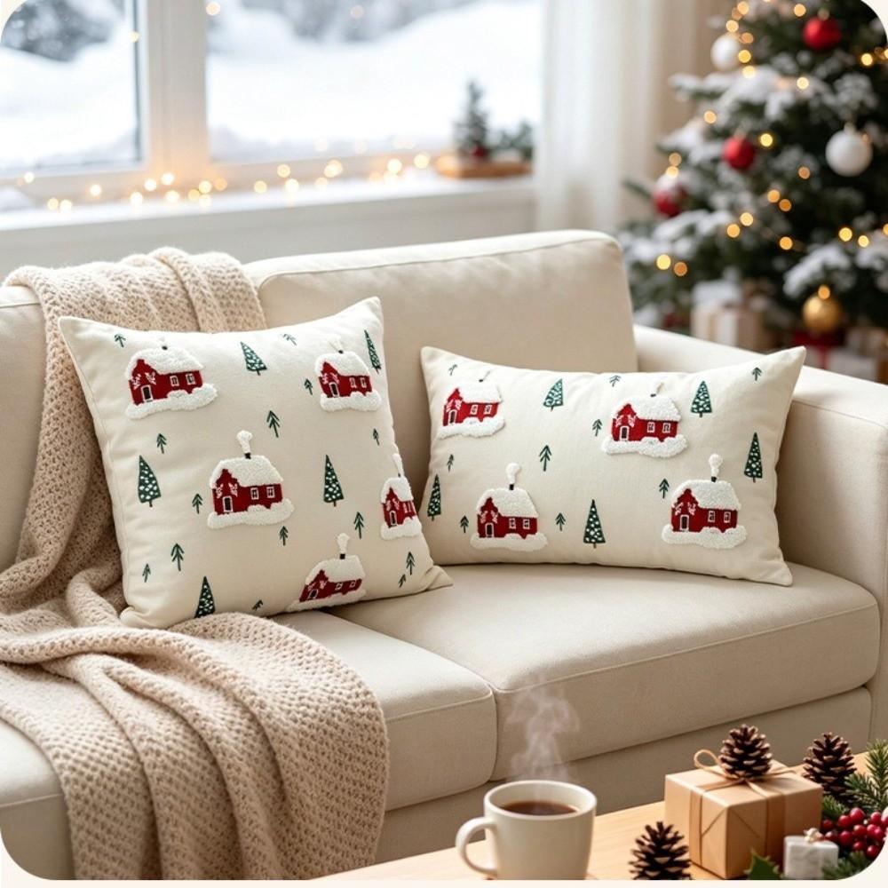 Canvas Cushion Cover Soft Throw Pillowcase Creative Tufted Throw Pillow Cover Home Decor