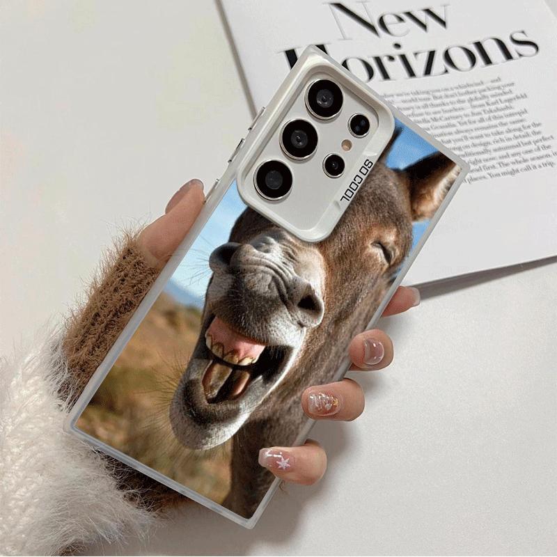 

Funny Donkey Animal Soft Phone Case for Samsung Galaxy S24 S25 FE S26 Edge S23 Ultra S22 Plus S21 + Shockproof Cover Back Shell Samsung S26 Plus
