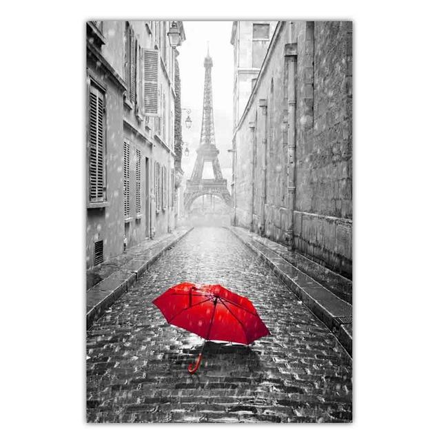 Nordic City Landscape Fashion Canvas Painting World Famous City Street View Poster Office Living Room Home Decoration Mural No Frame