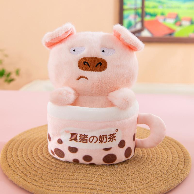 Pig Plush Toy Cartoon Character Cute Stuffed Animal Gift For Kids And Teens