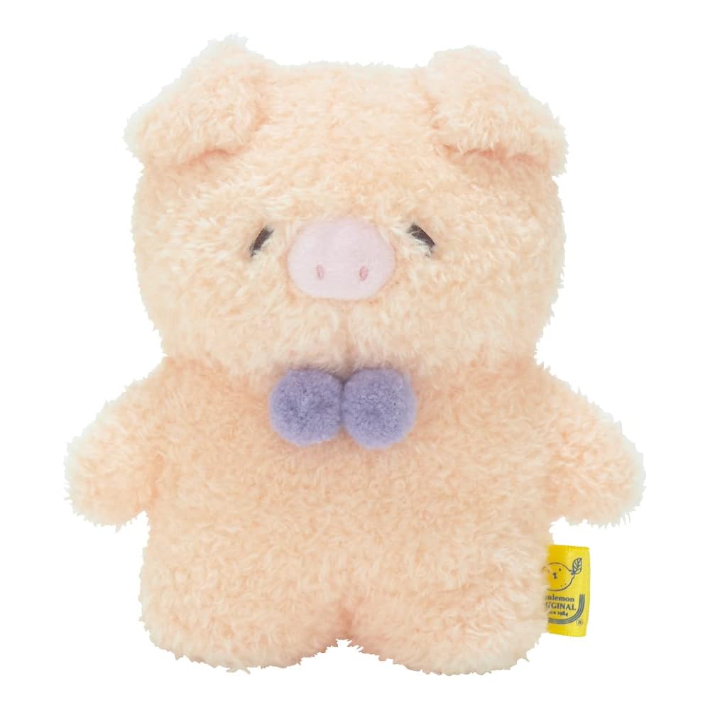 Sanlemon Fuwafuwa Tatton Plush Pig Pink S 13x13x8cm Stuffed Animal Toy